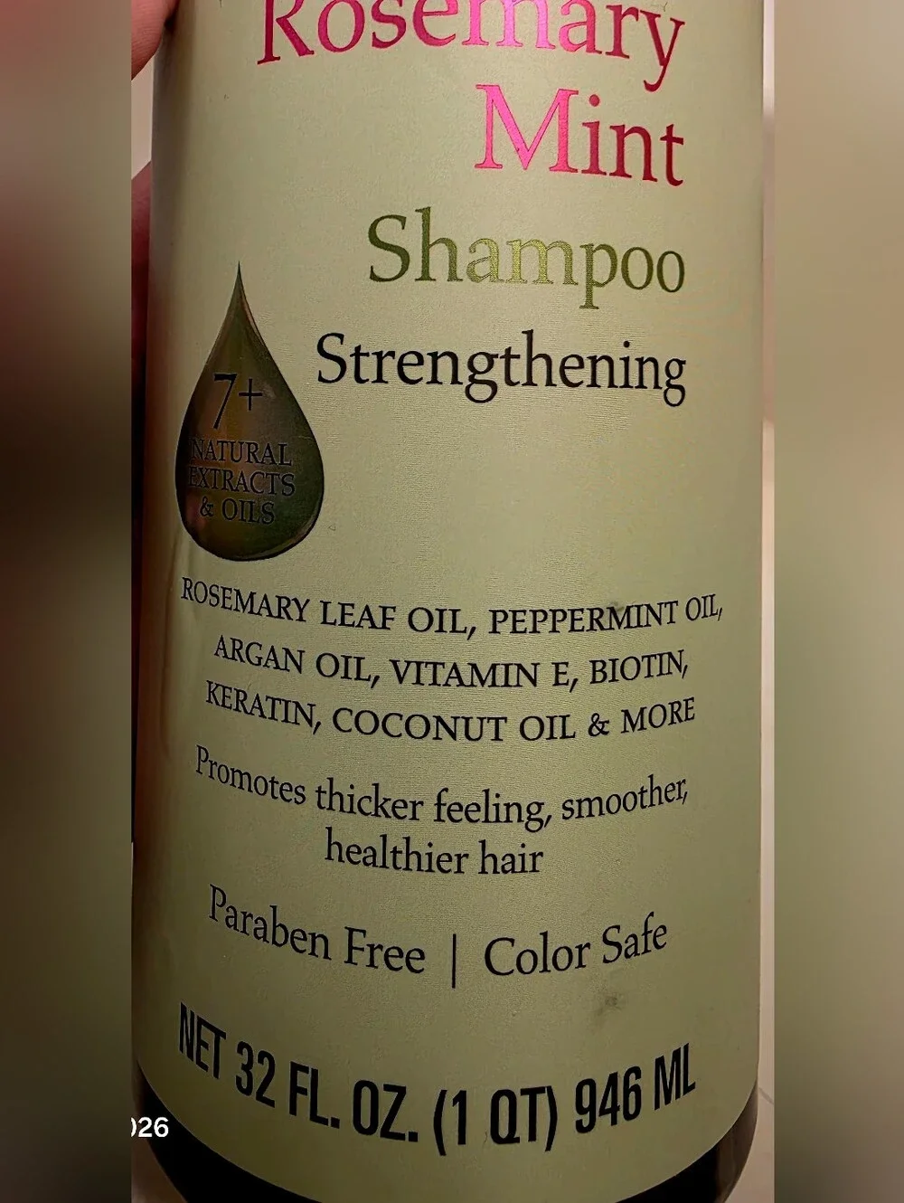 Beauty Untouched Rosemary Mint Strengthening Shampoo - Mint